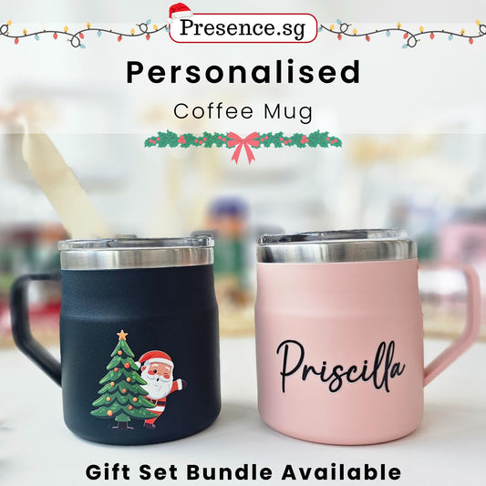 Personalised Christmas Coffee Mug Gift Set