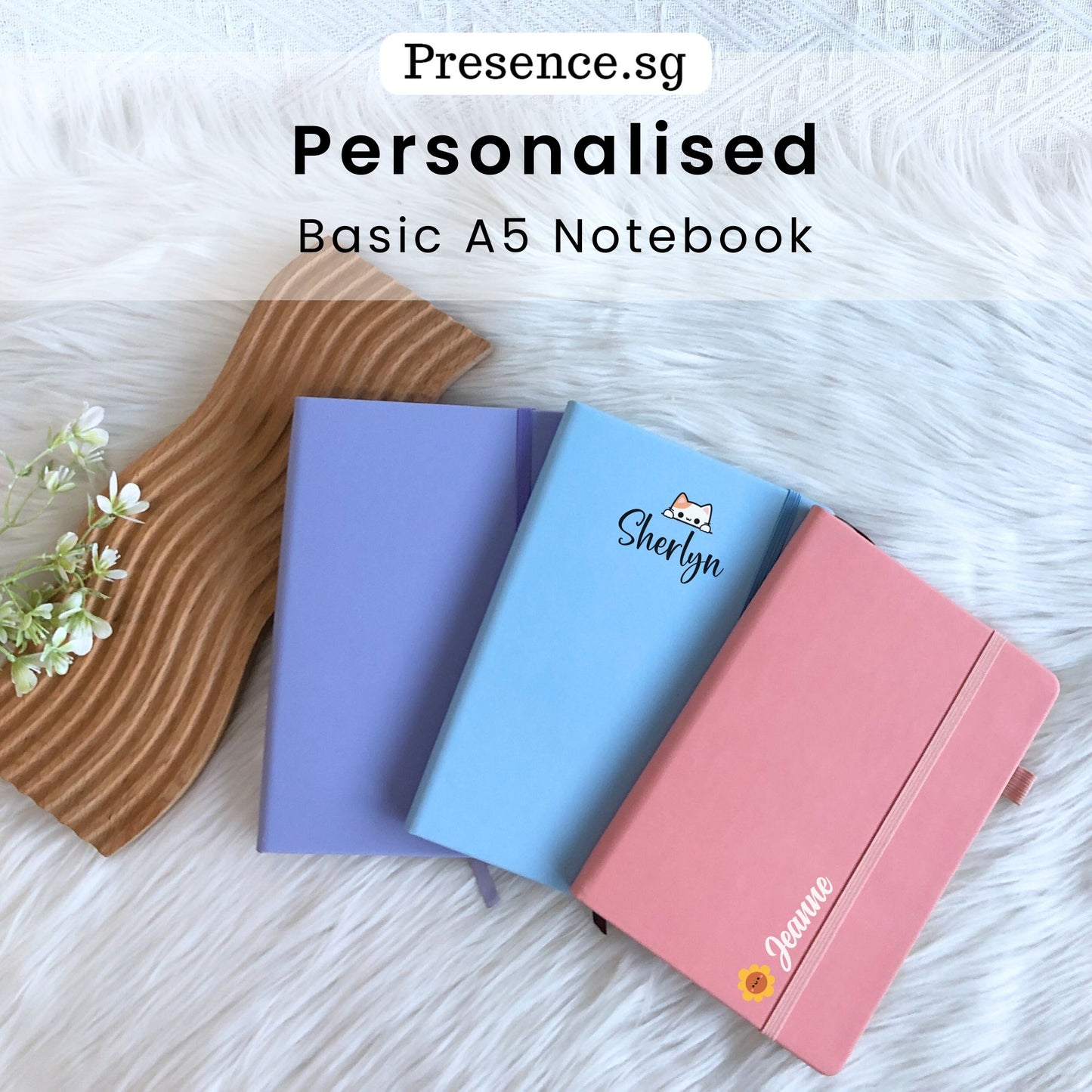 Personalized Basic A5 Notebook with image
