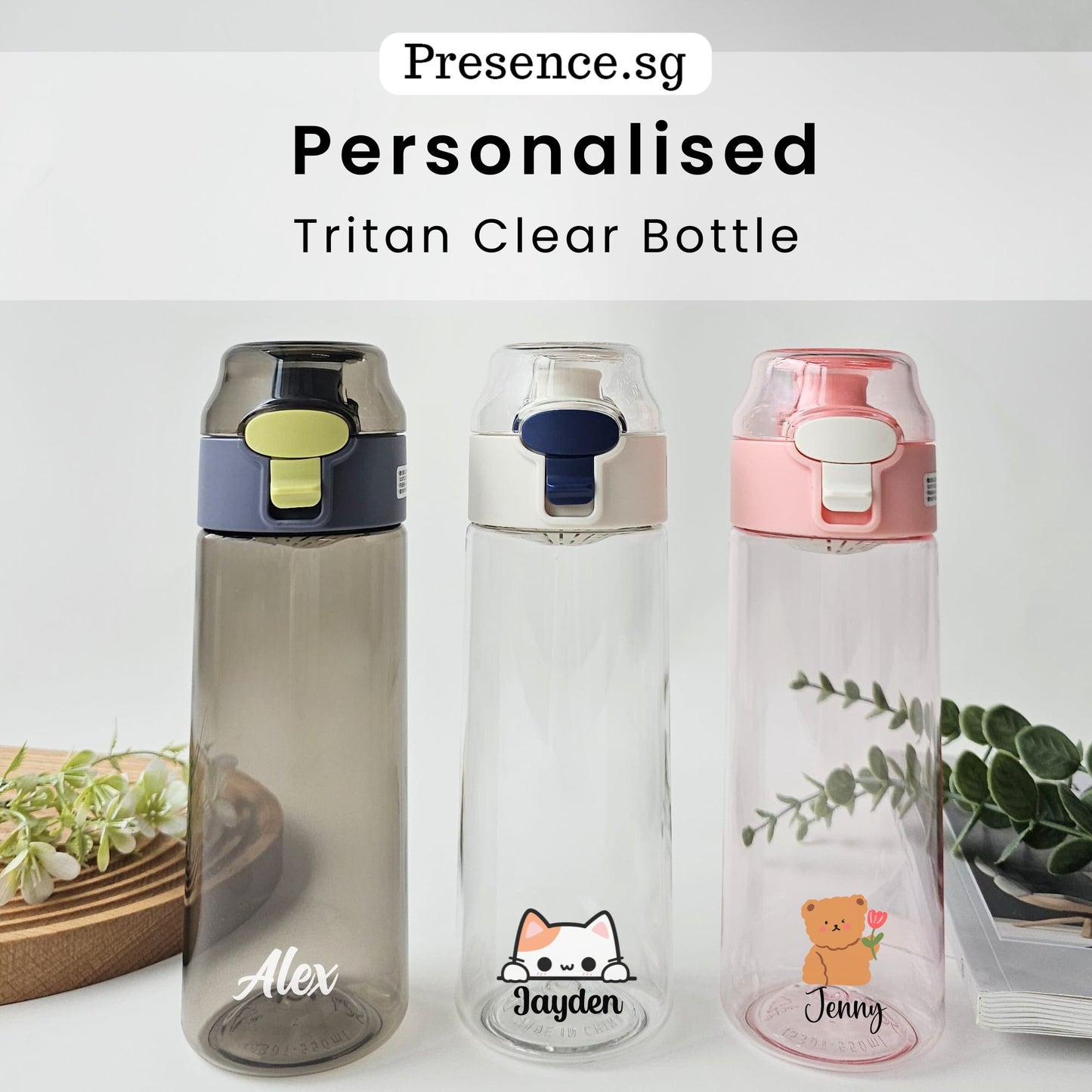 Personalised Tritan Water Bottle 550ml