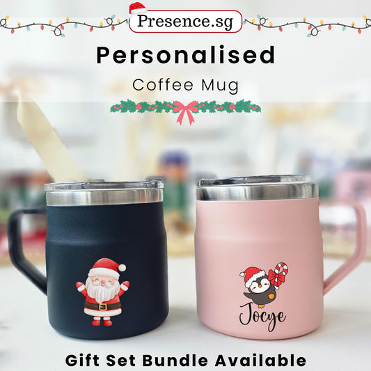 Personalised Christmas Coffee Mug Gift Set
