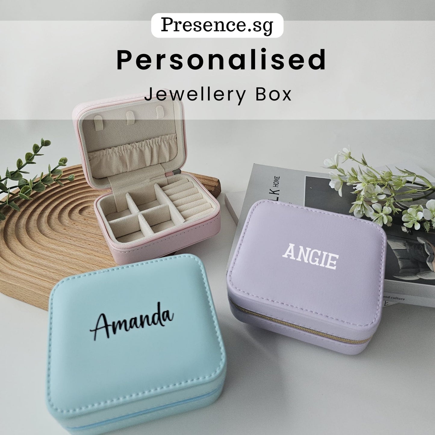 Personalised Travel Jewellery Box