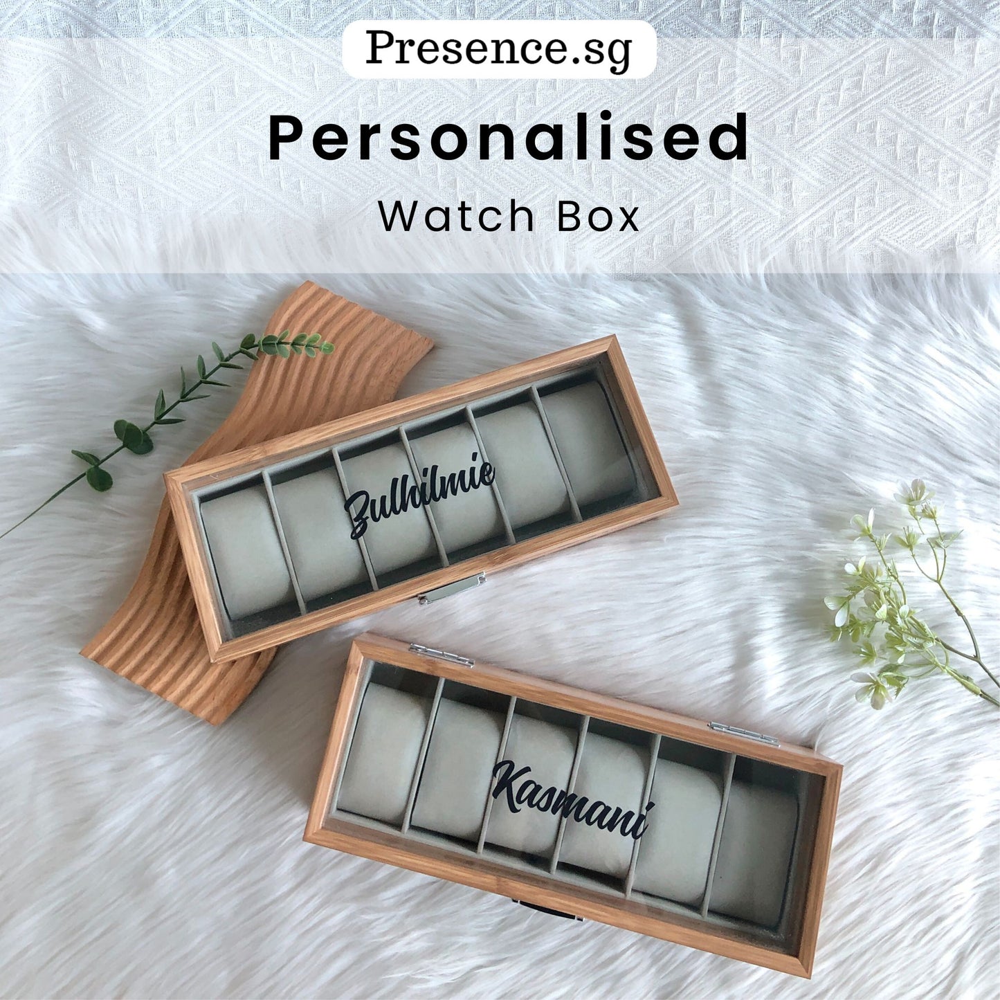 Personalised Wooden Watch Box