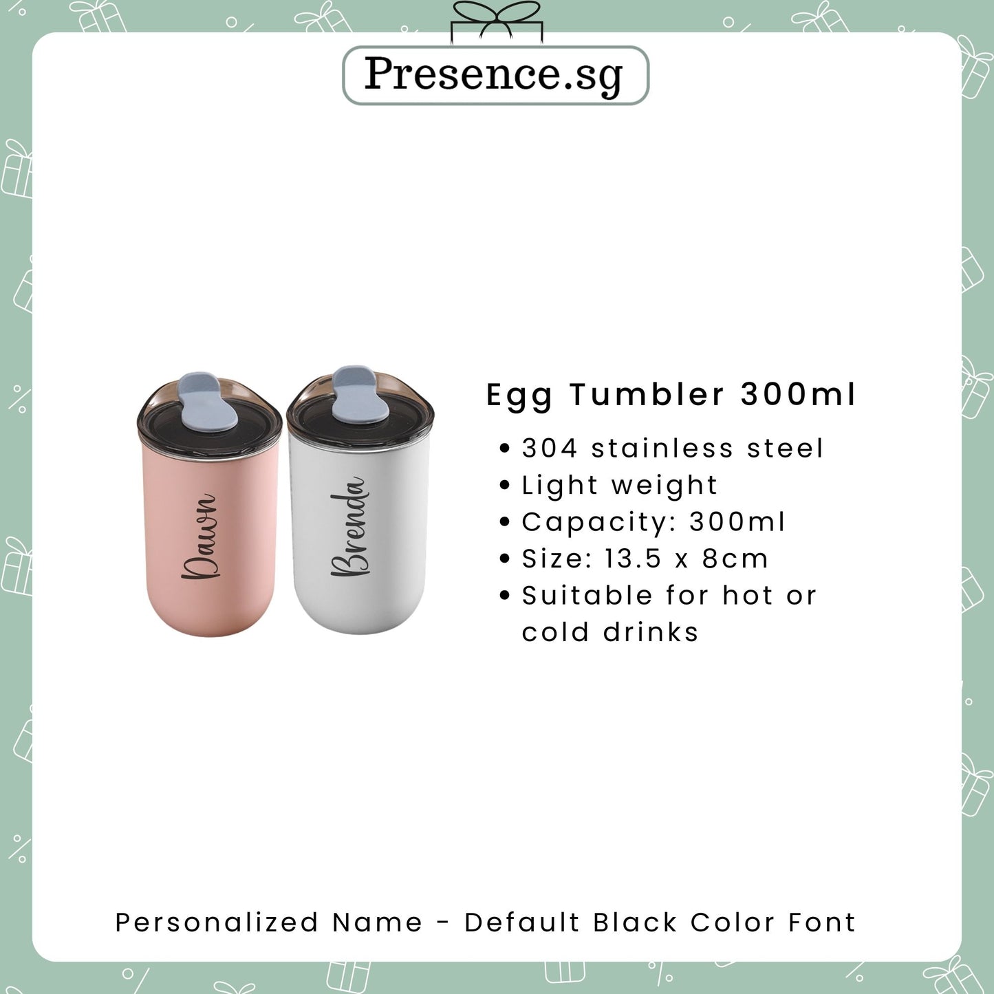 Morning Serenity Gift Set- Egg Tumbler