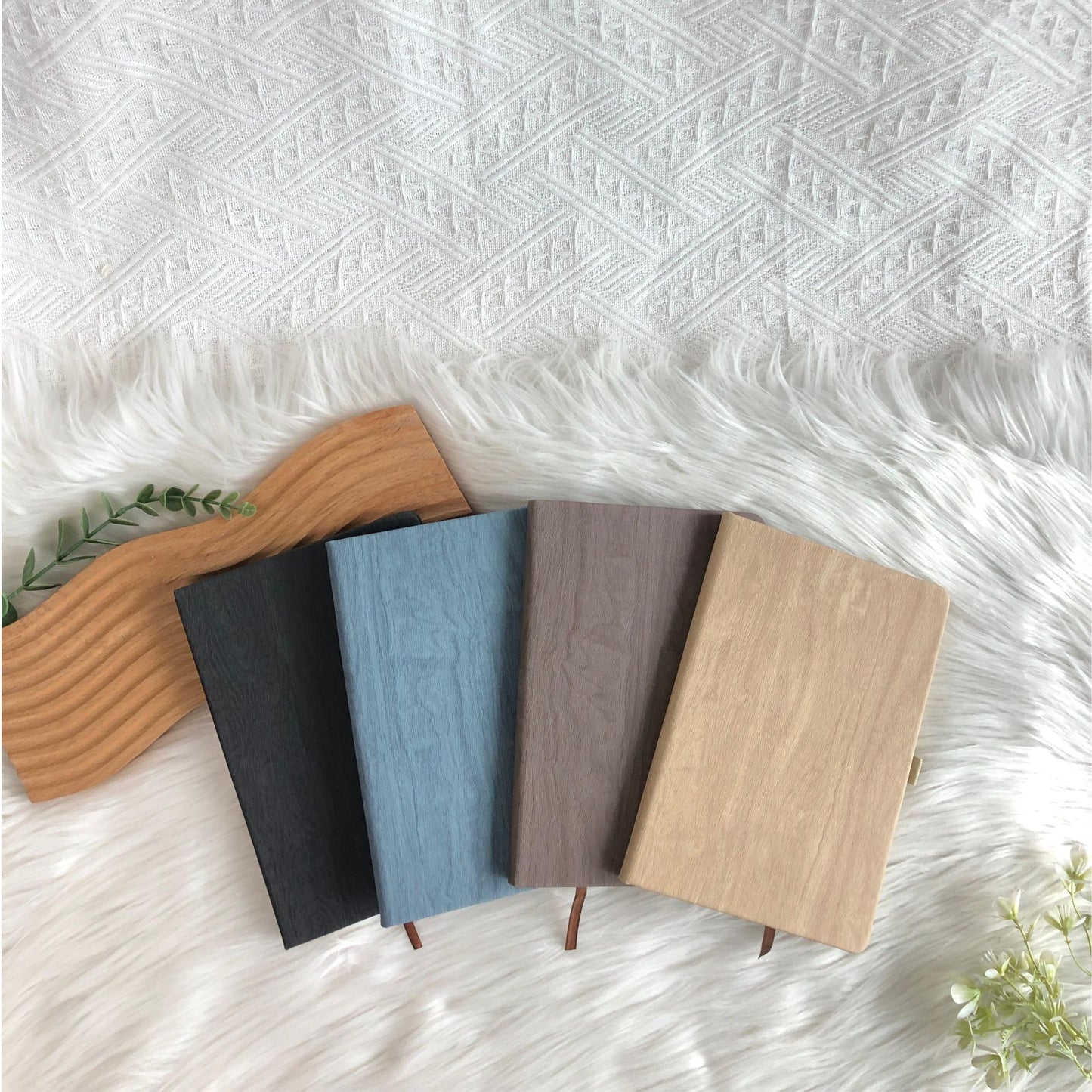Personalized Wooden Pattern A5 Notebook