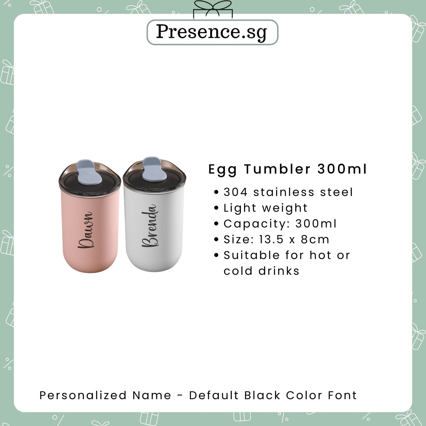 Timeless Elegance Gift Set - Egg Tumbler