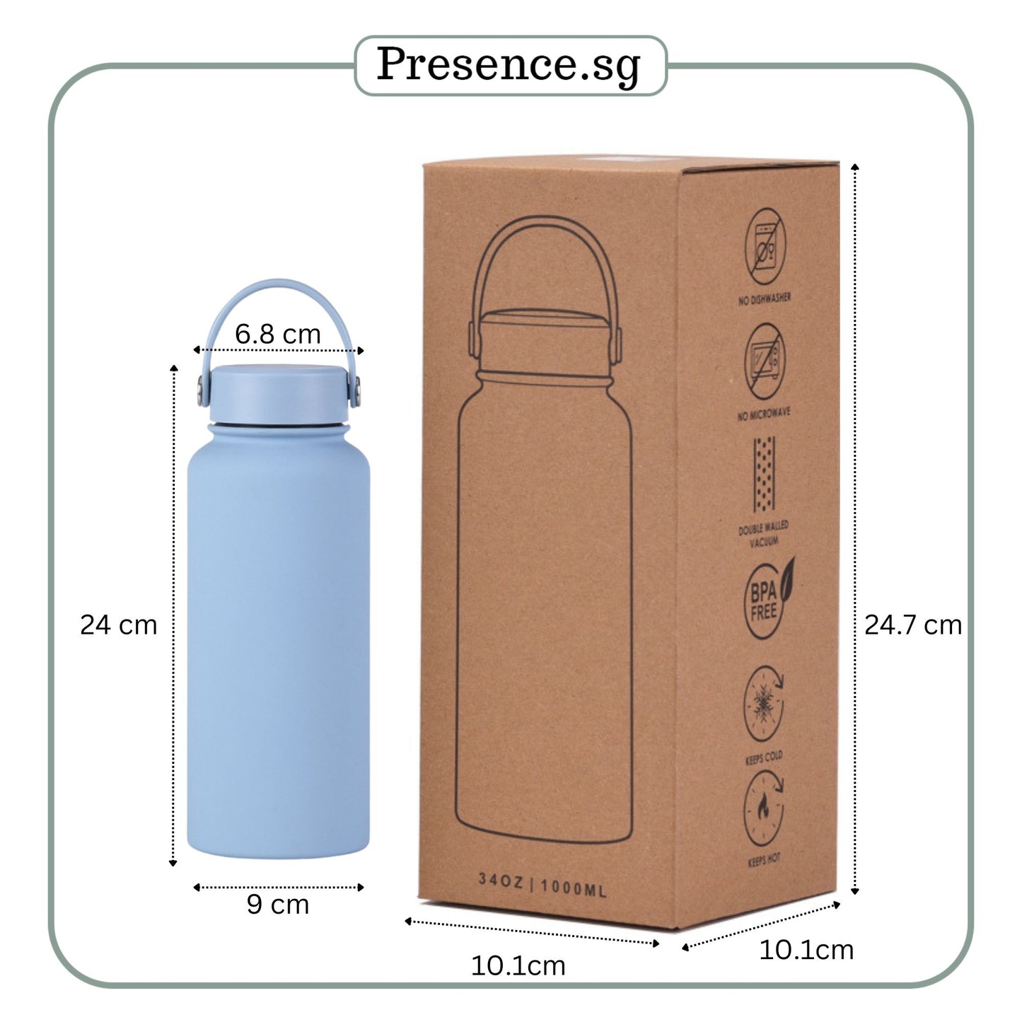 Personalized Thermal Bottle 1000ml