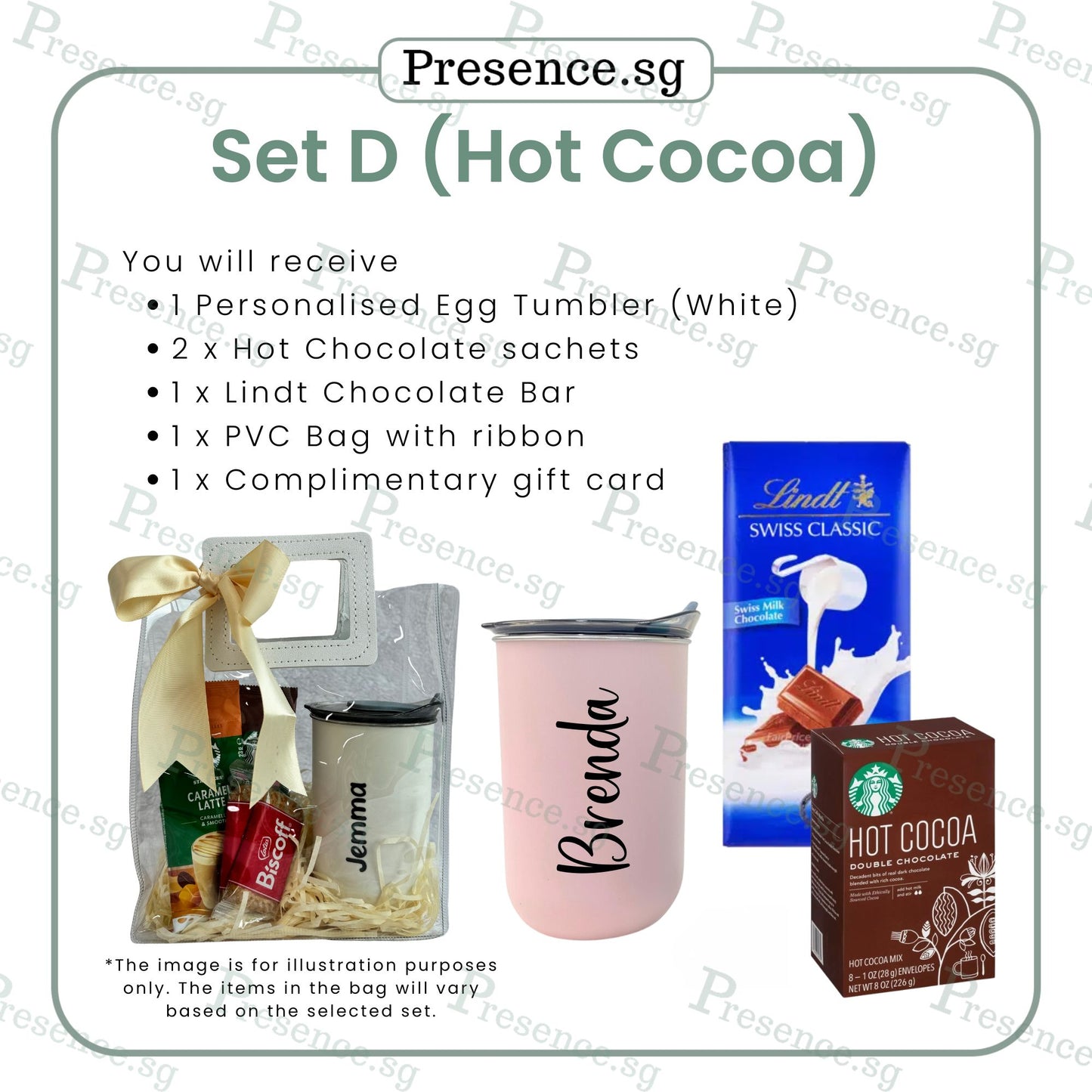 Personalised Tumbler Gift Set with Treats