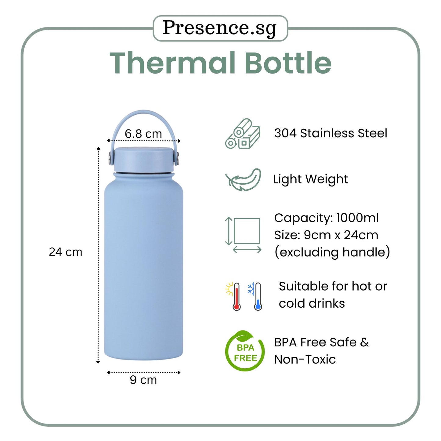 Personalized Thermal Bottle 1000ml