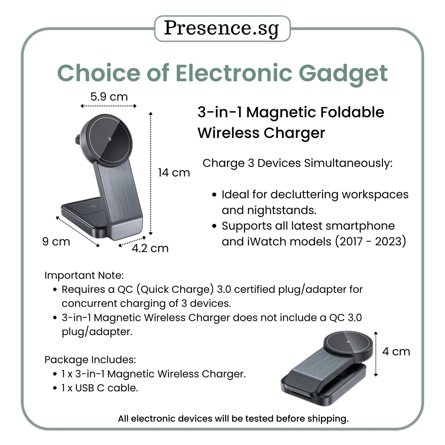 Father’s Day Gift for Him The Modern Essentials Set | Personalised Mug + 3-in-1 Wireless Charger