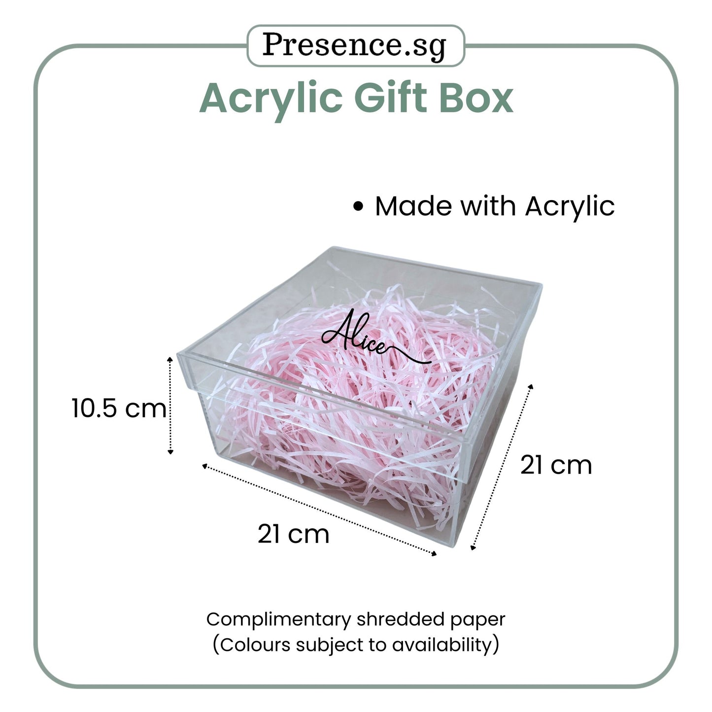 Personalised Acrylic Gift Box