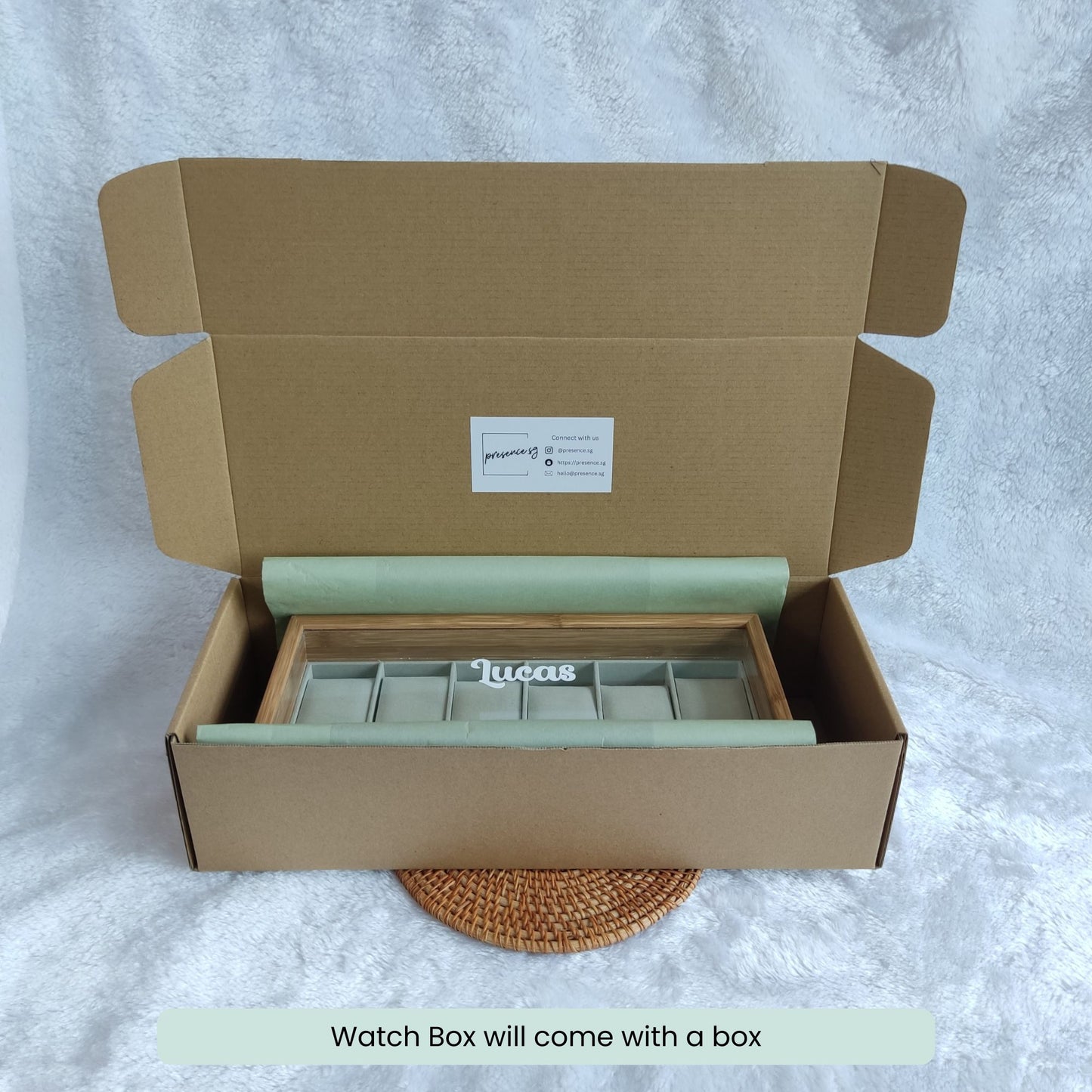 Personalised Wooden Watch Box