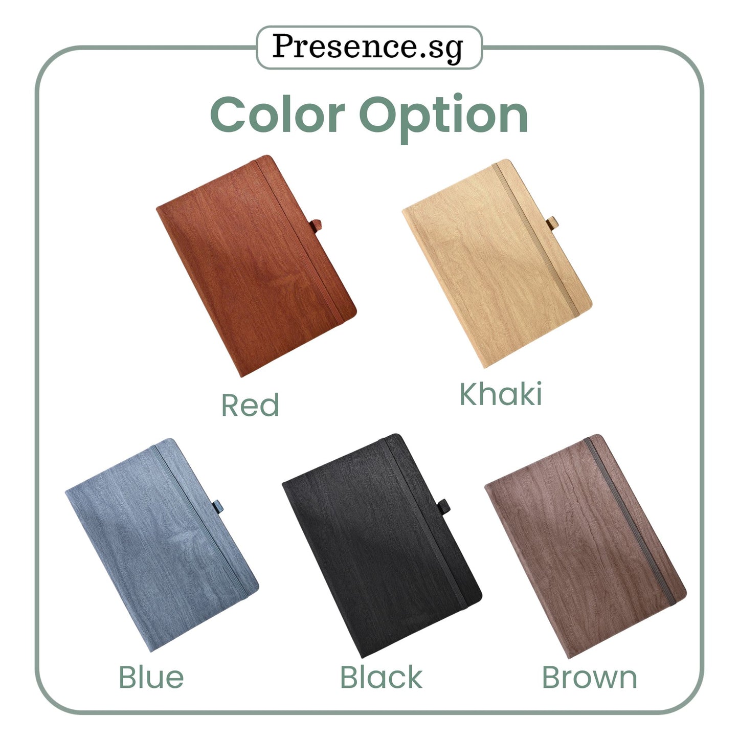 Personalized Wooden Pattern A5 Notebook
