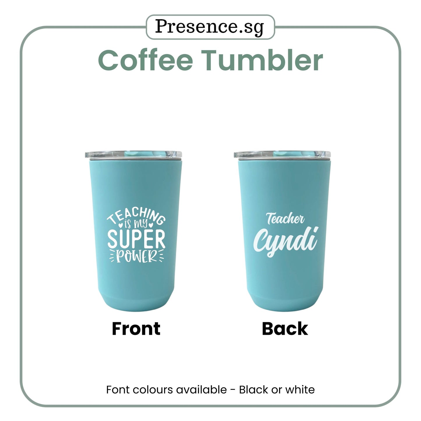Personalised Teachers' Day Coffee Tumbler 460ml 560ml Gift Set