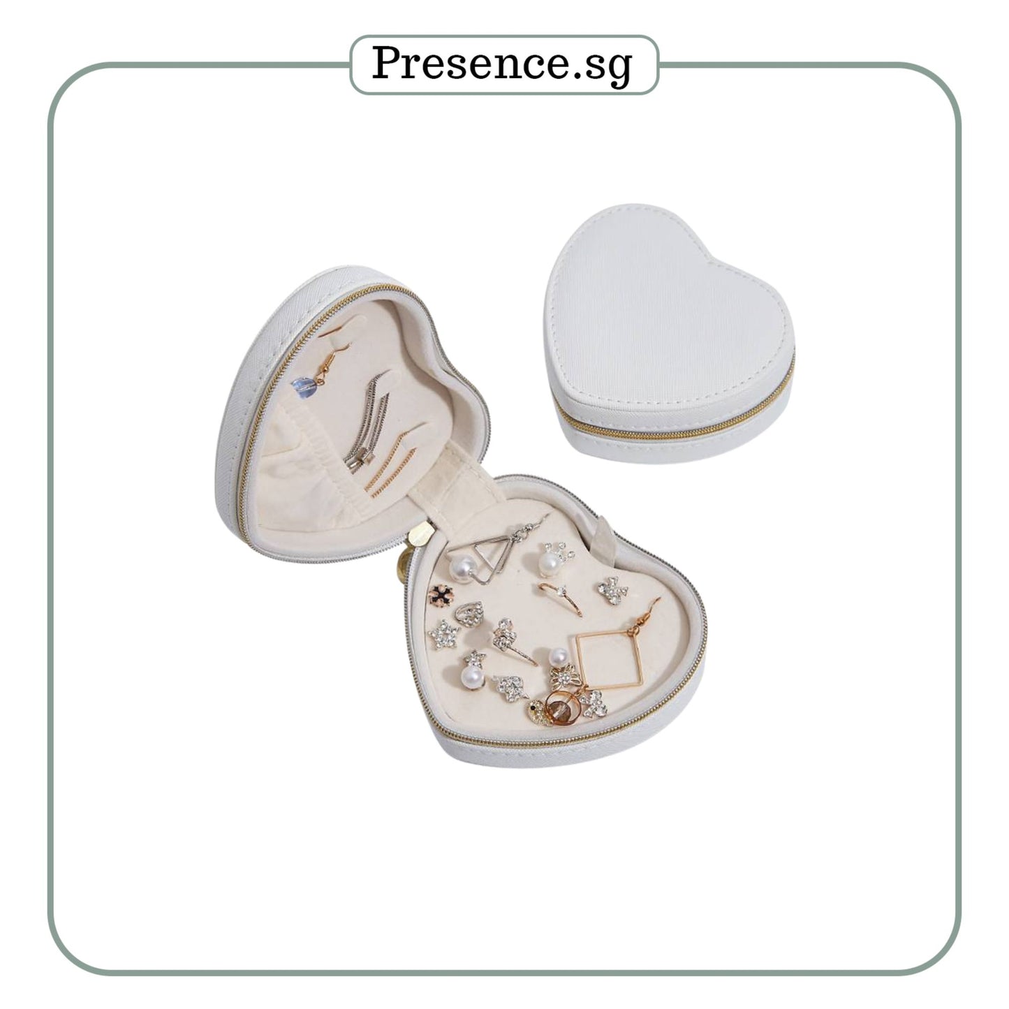Personalised Travel Jewellery Box (Heart)