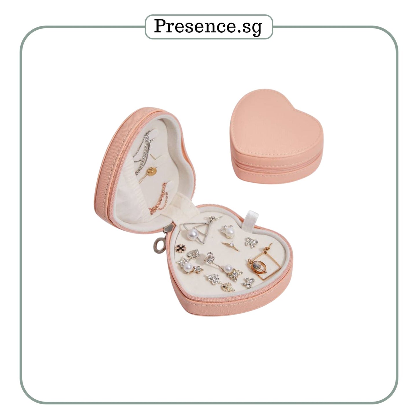 Personalised Travel Jewellery Box (Heart)