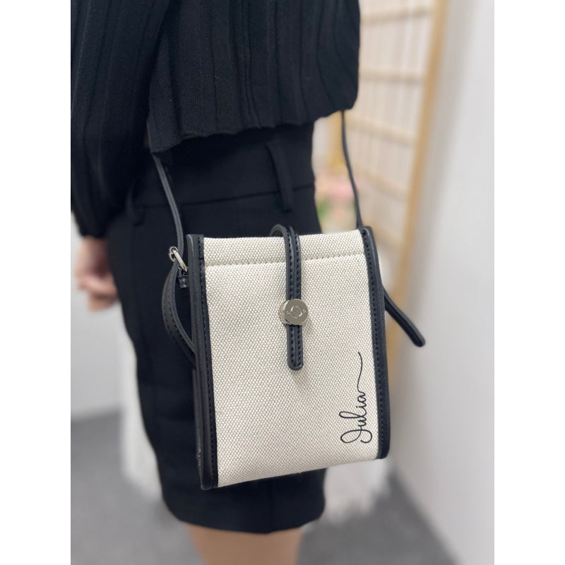 Personalized Retro Canvas Sling Bag