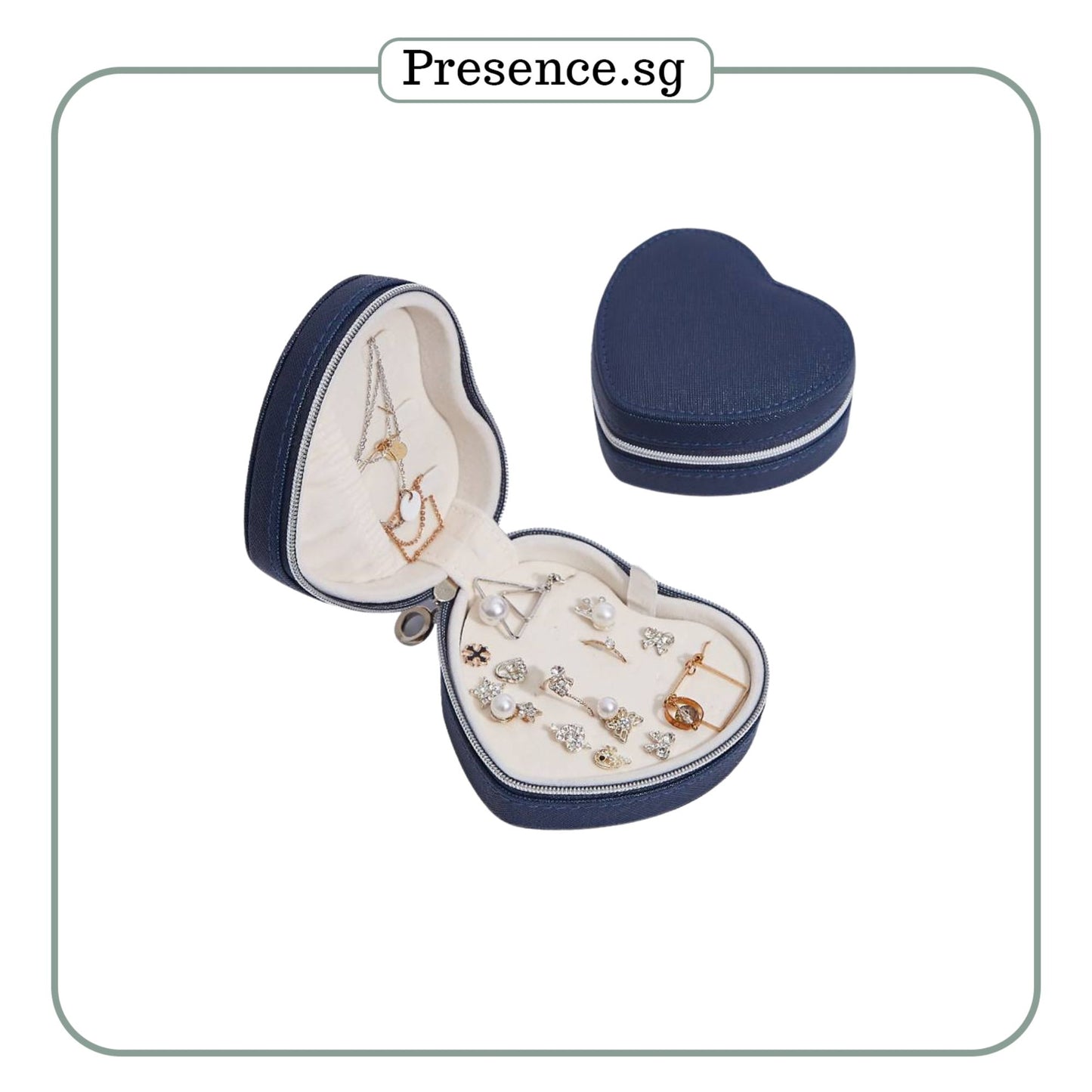 Personalised Travel Jewellery Box (Heart)