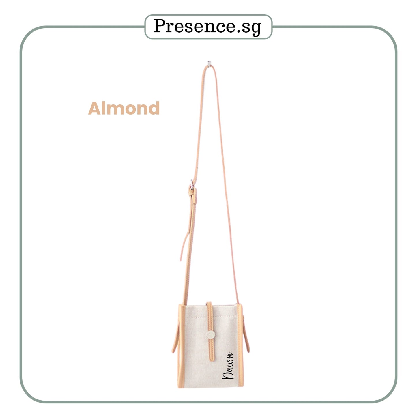 Personalized Retro Canvas Sling Bag