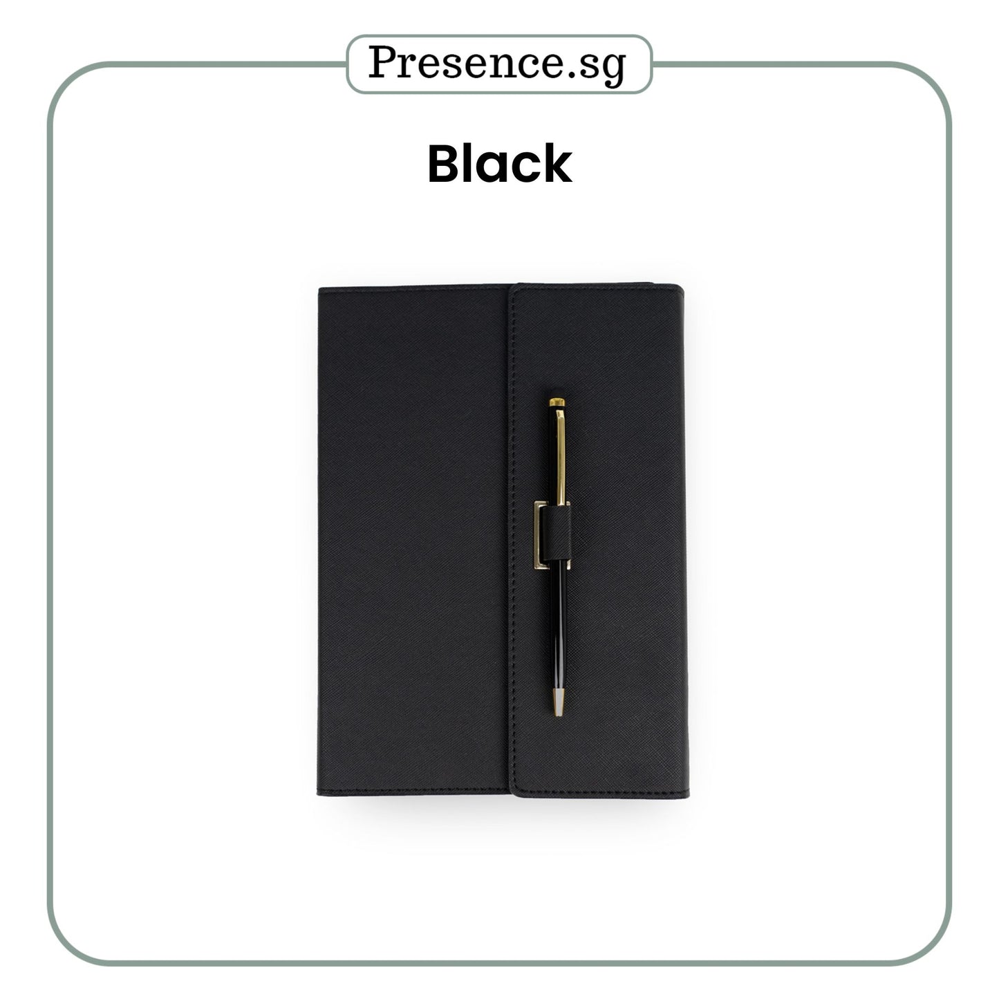 Personalized A5 Saffiano Leather Notebook