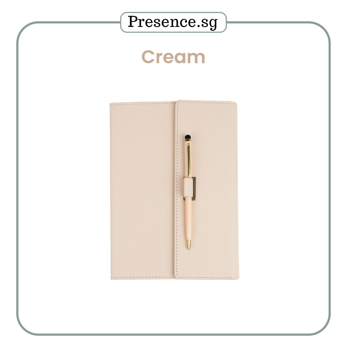 Personalized A5 Saffiano Leather Notebook