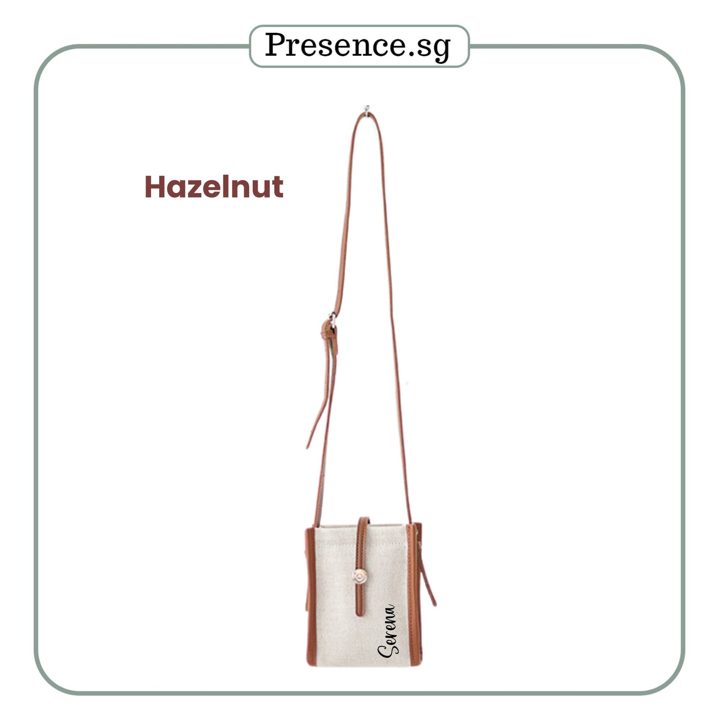 Personalized Retro Canvas Sling Bag