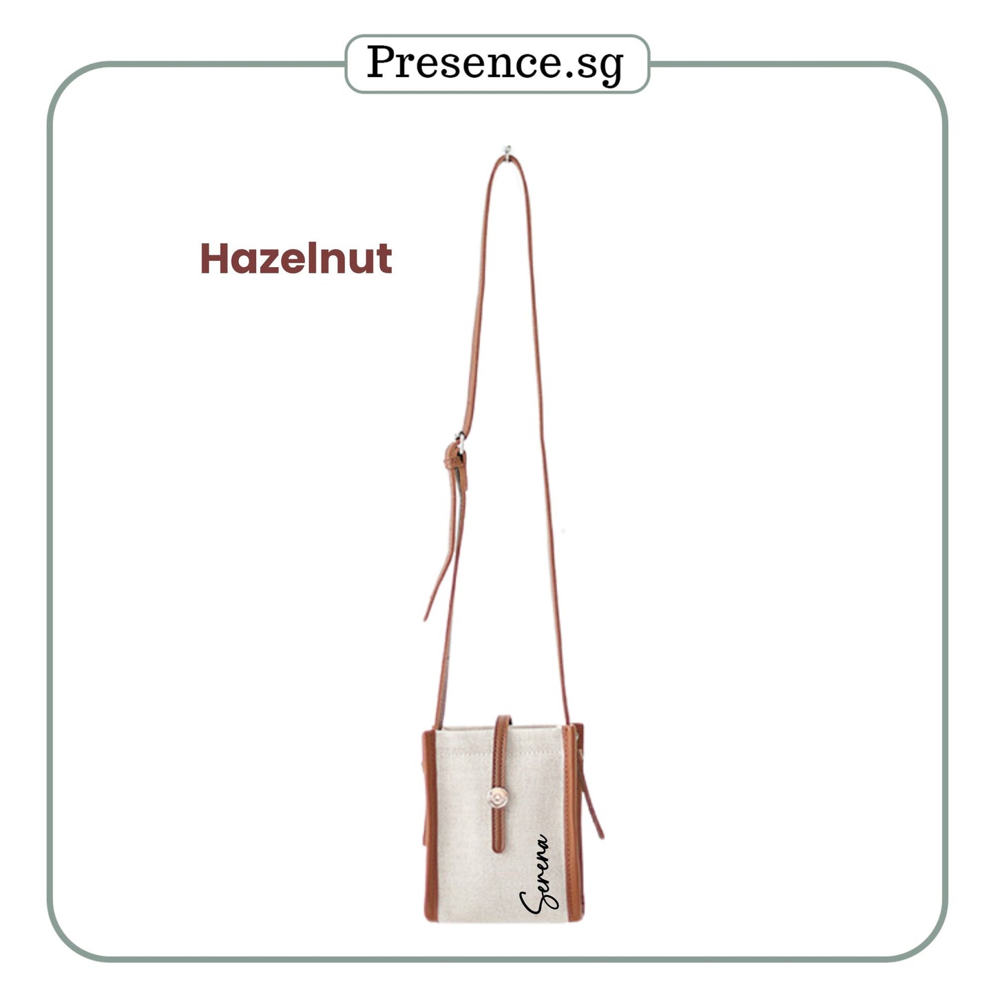 Personalized Retro Canvas Sling Bag