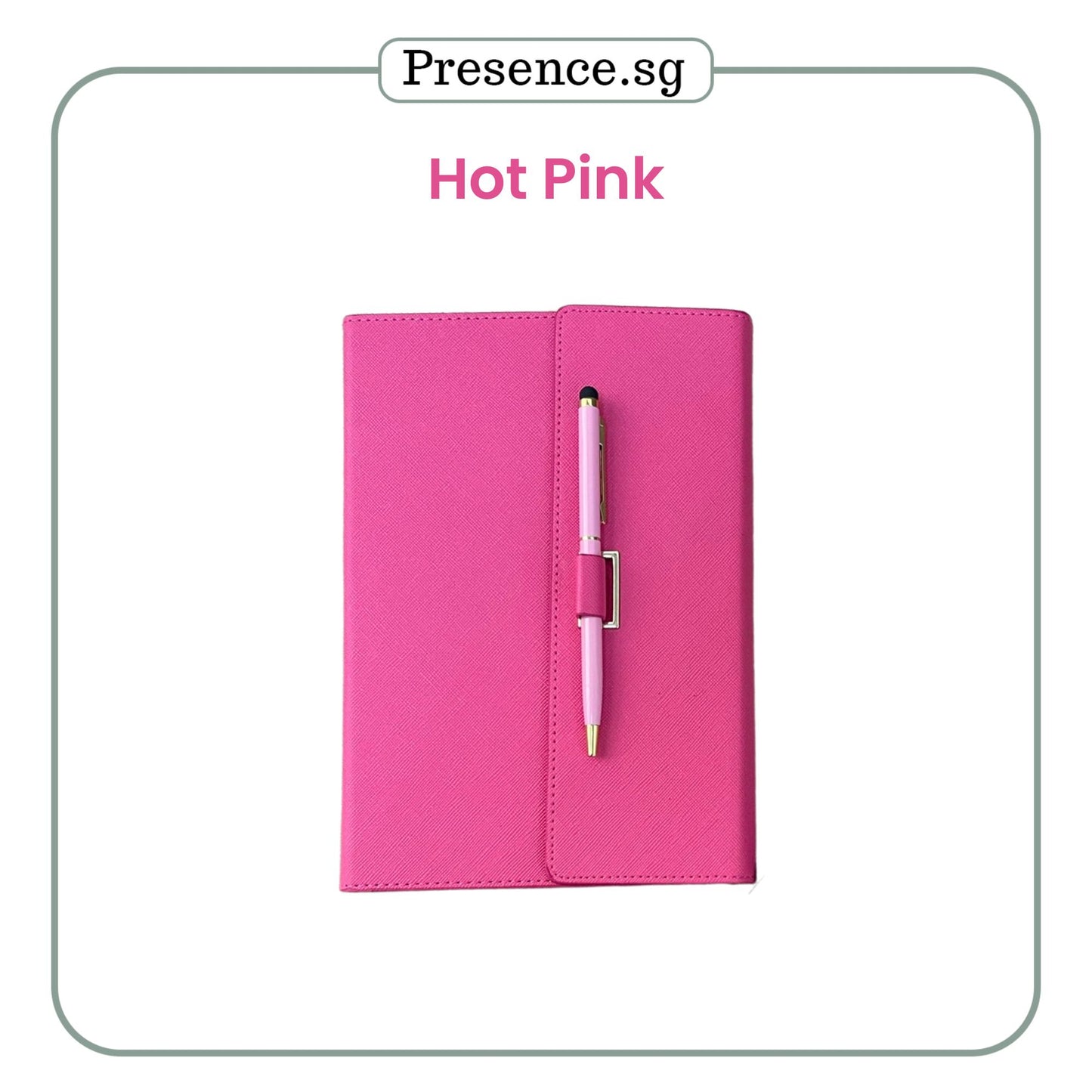 Personalized A5 Saffiano Leather Notebook