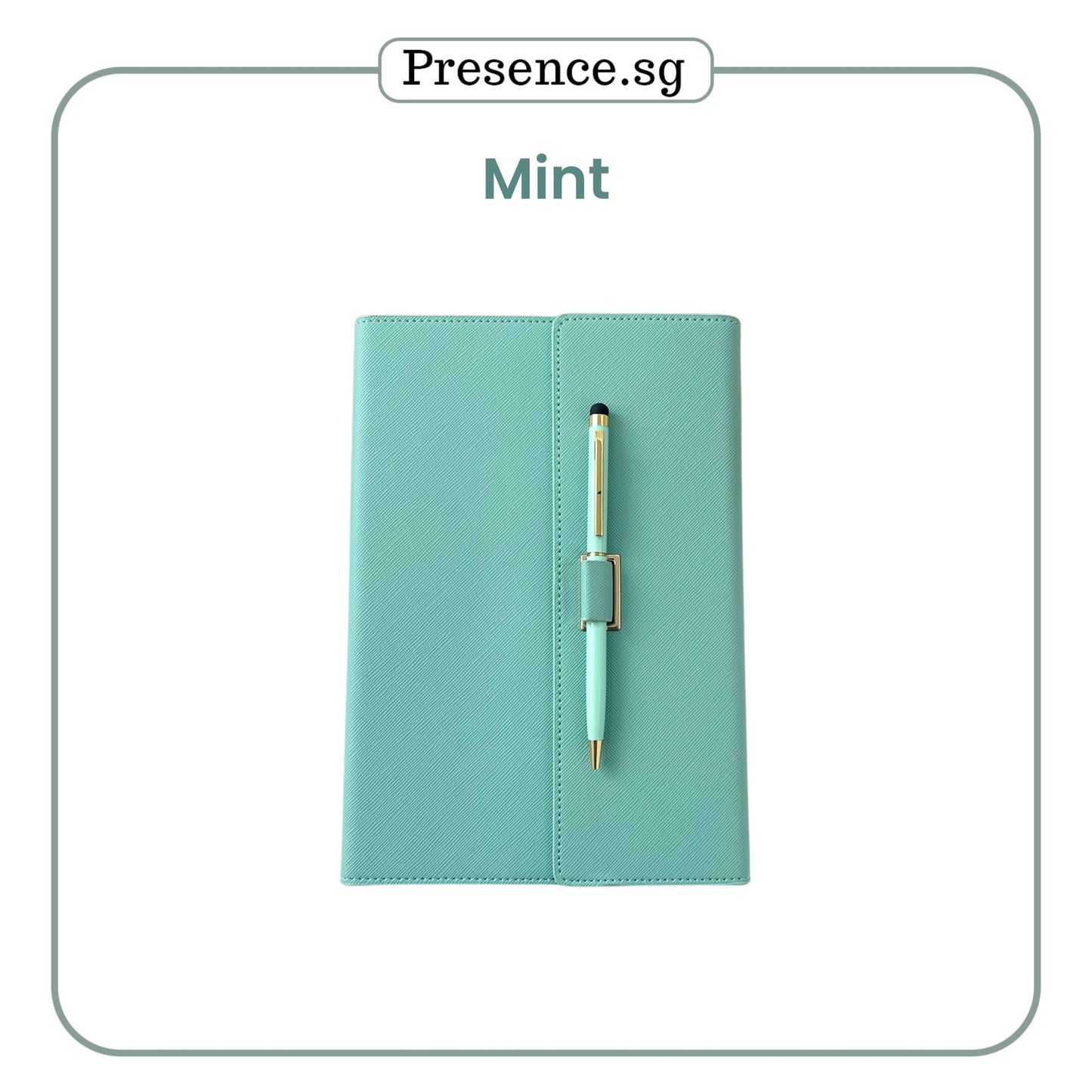 Personalized A5 Saffiano Leather Notebook