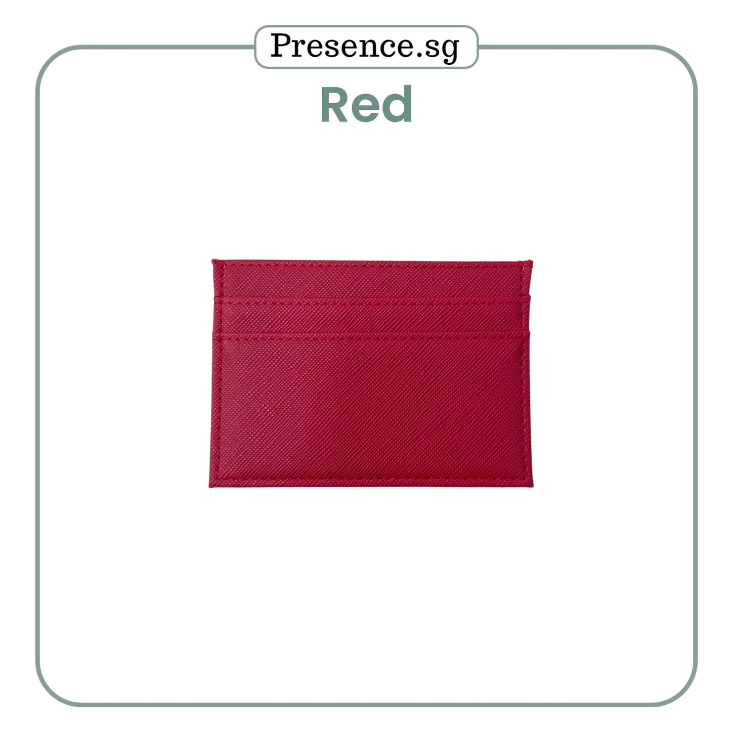 Personalized Saffiano Leather Card Holder