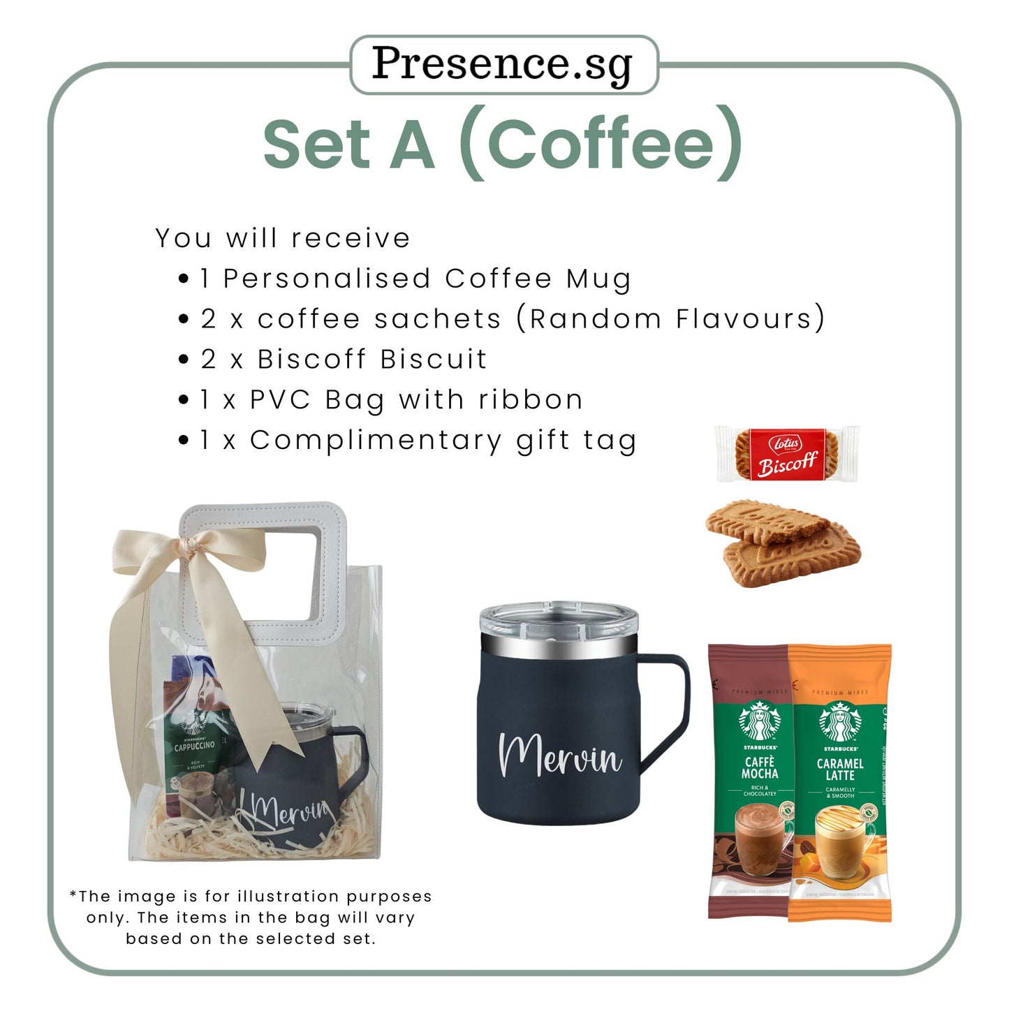 Personalised Christmas Coffee Mug Gift Set