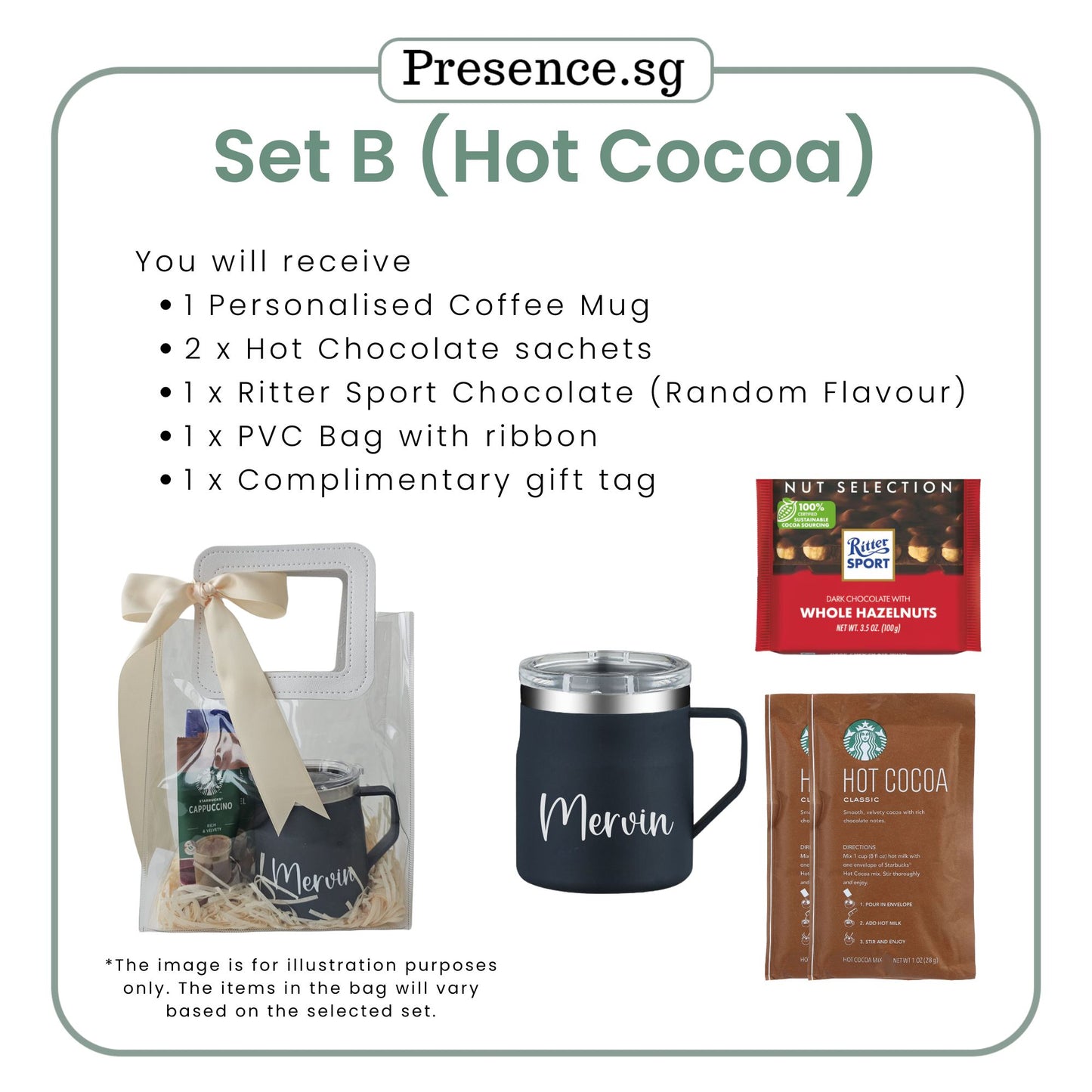 Personalised Christmas Coffee Mug Gift Set