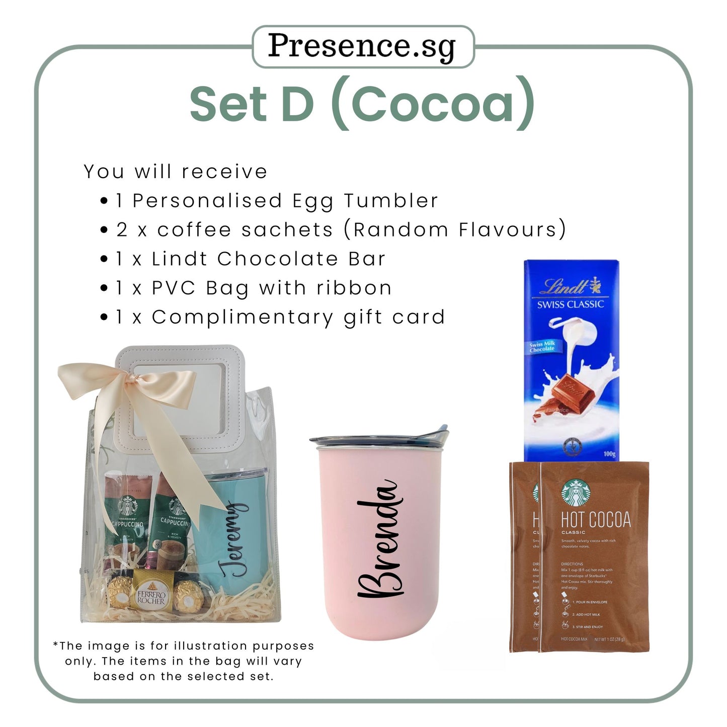 Personalised Teachers' Day Egg Tumbler Gift Set 300ml
