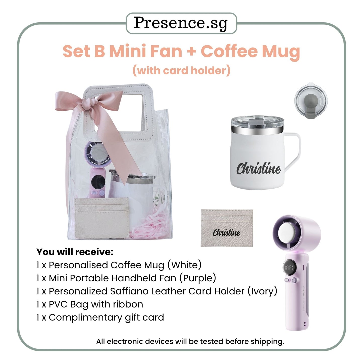 Personalized Commuter Chic Gift Set