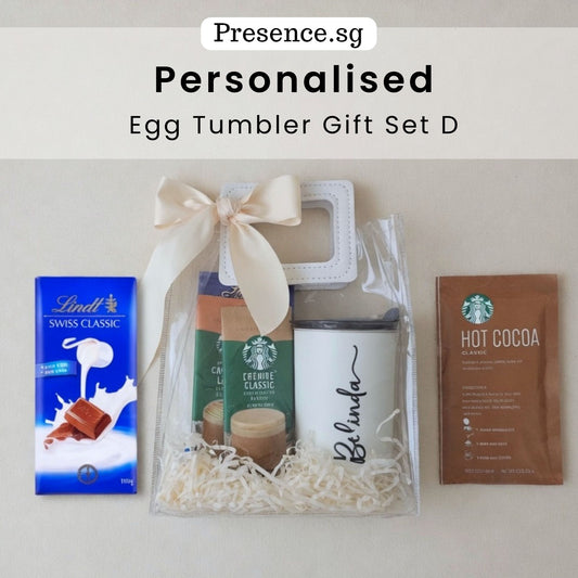 Personalised 300ml Egg Tumbler & Treats Gift Set (Set D)