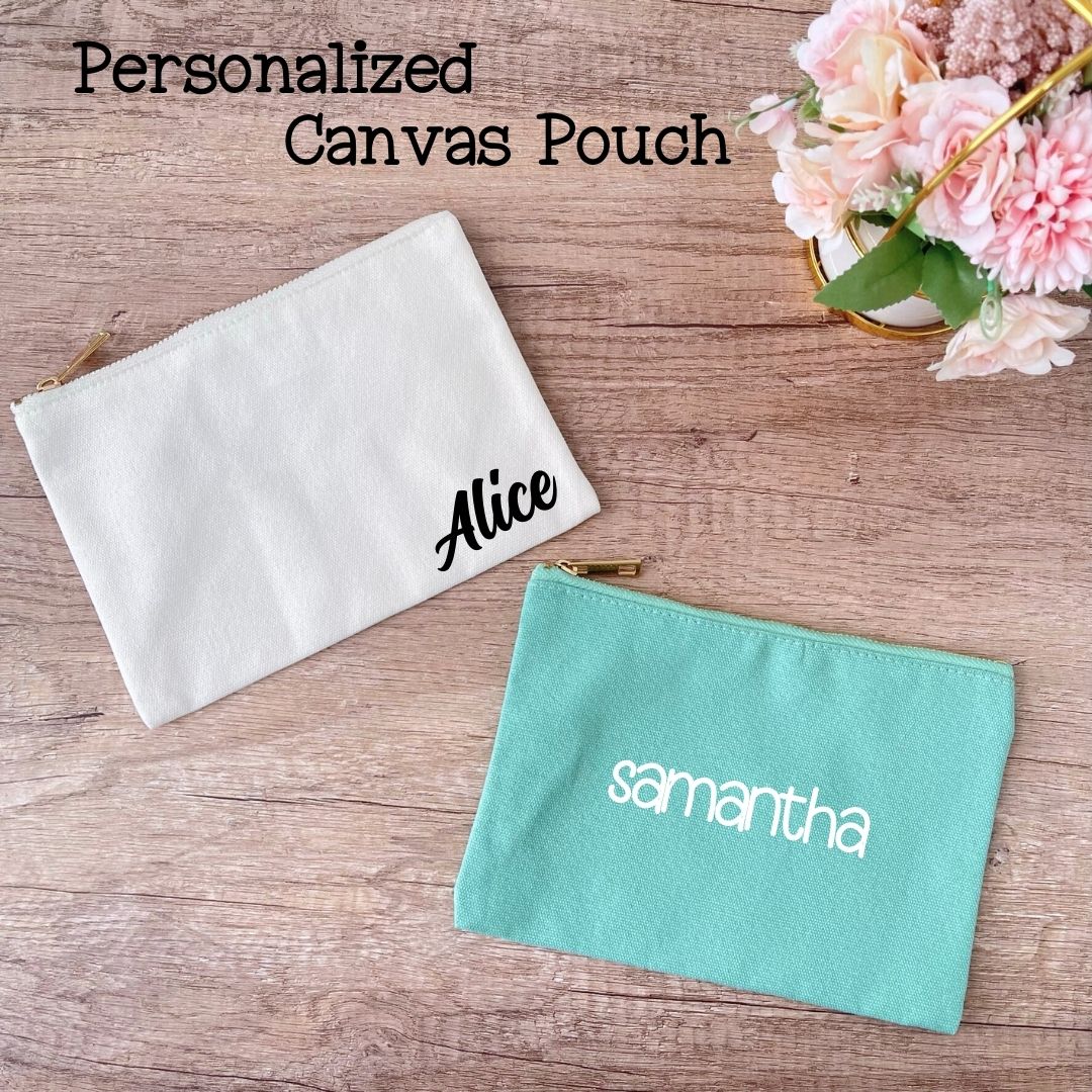 Personalized Canvas Pouch