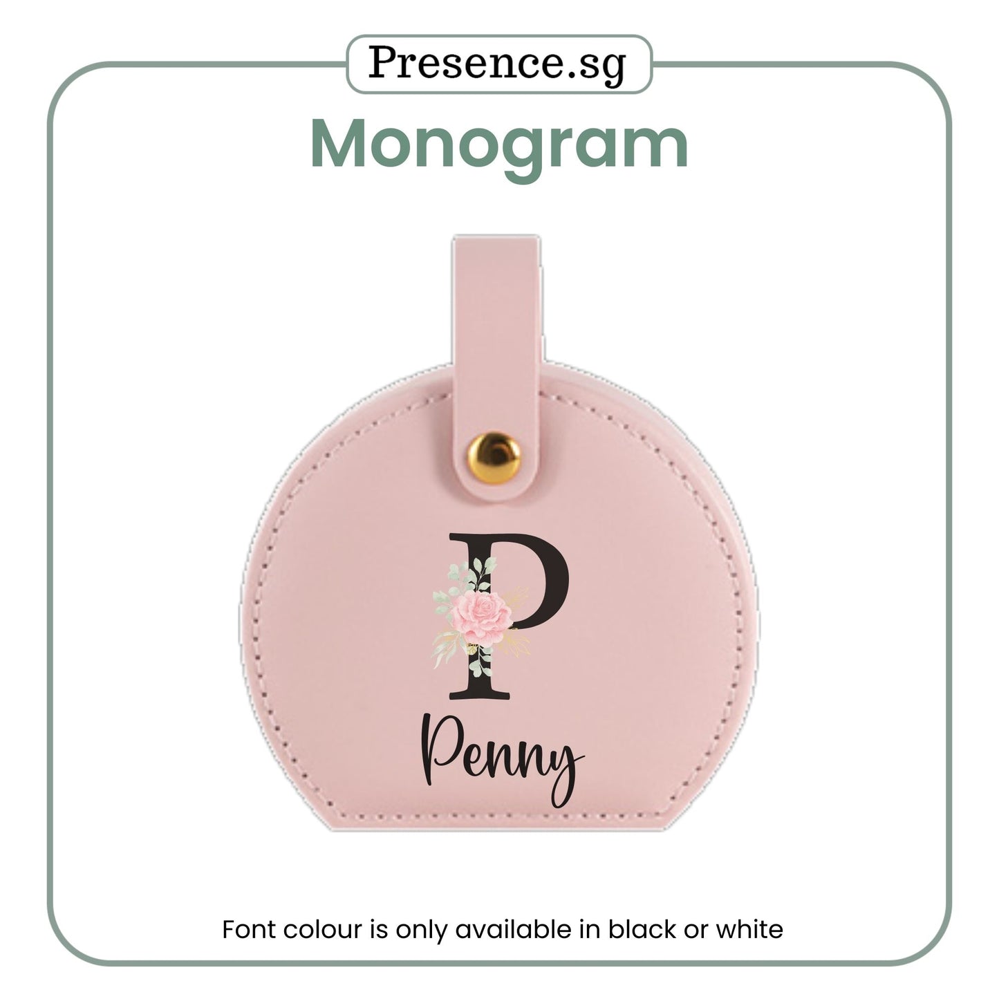 Personalised Mini Jewellery Box (Monogram)