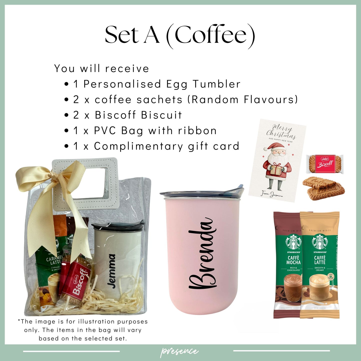 Personalised Tumbler Gift Set with Treats