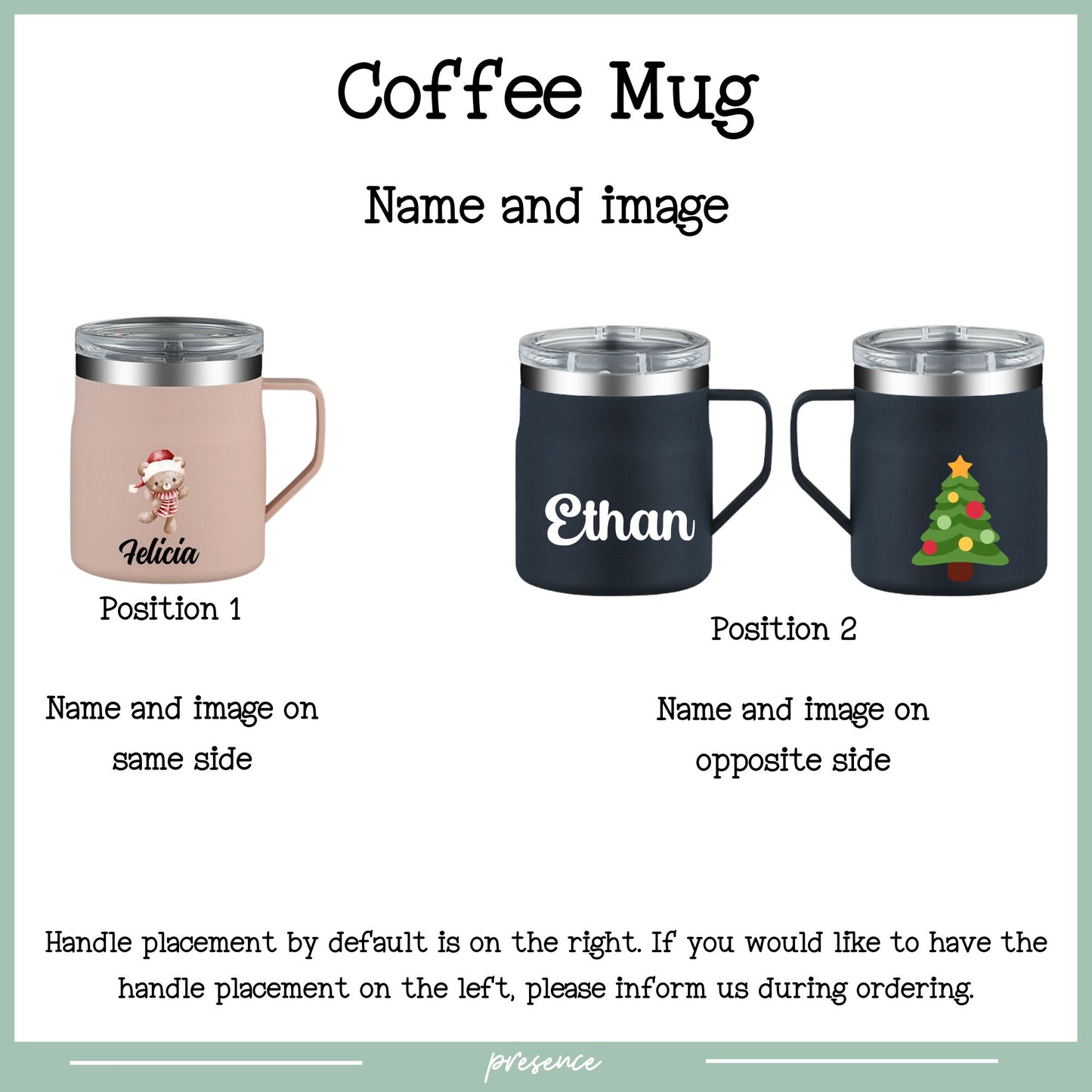 Personalised Christmas Coffee Mug