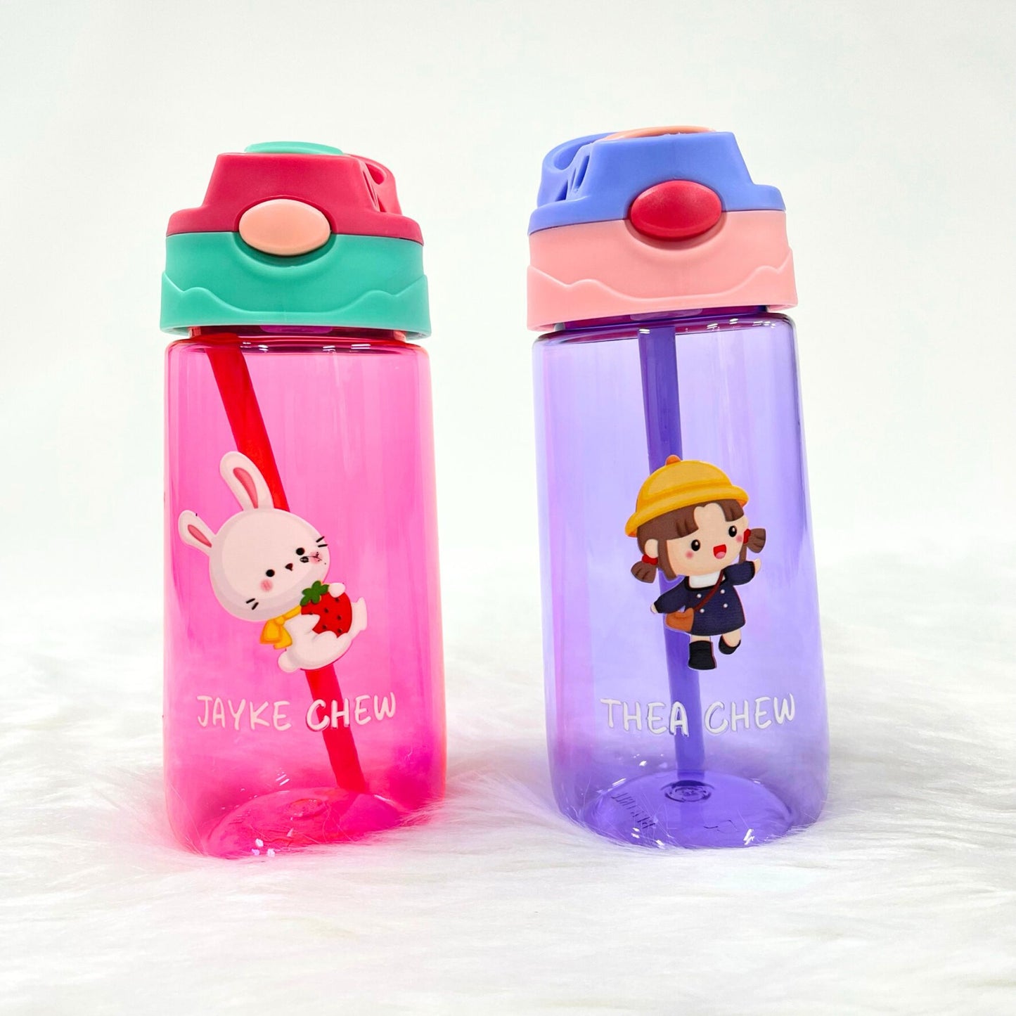 Personalized Kids Clear Water Bottle 500ml Bottle