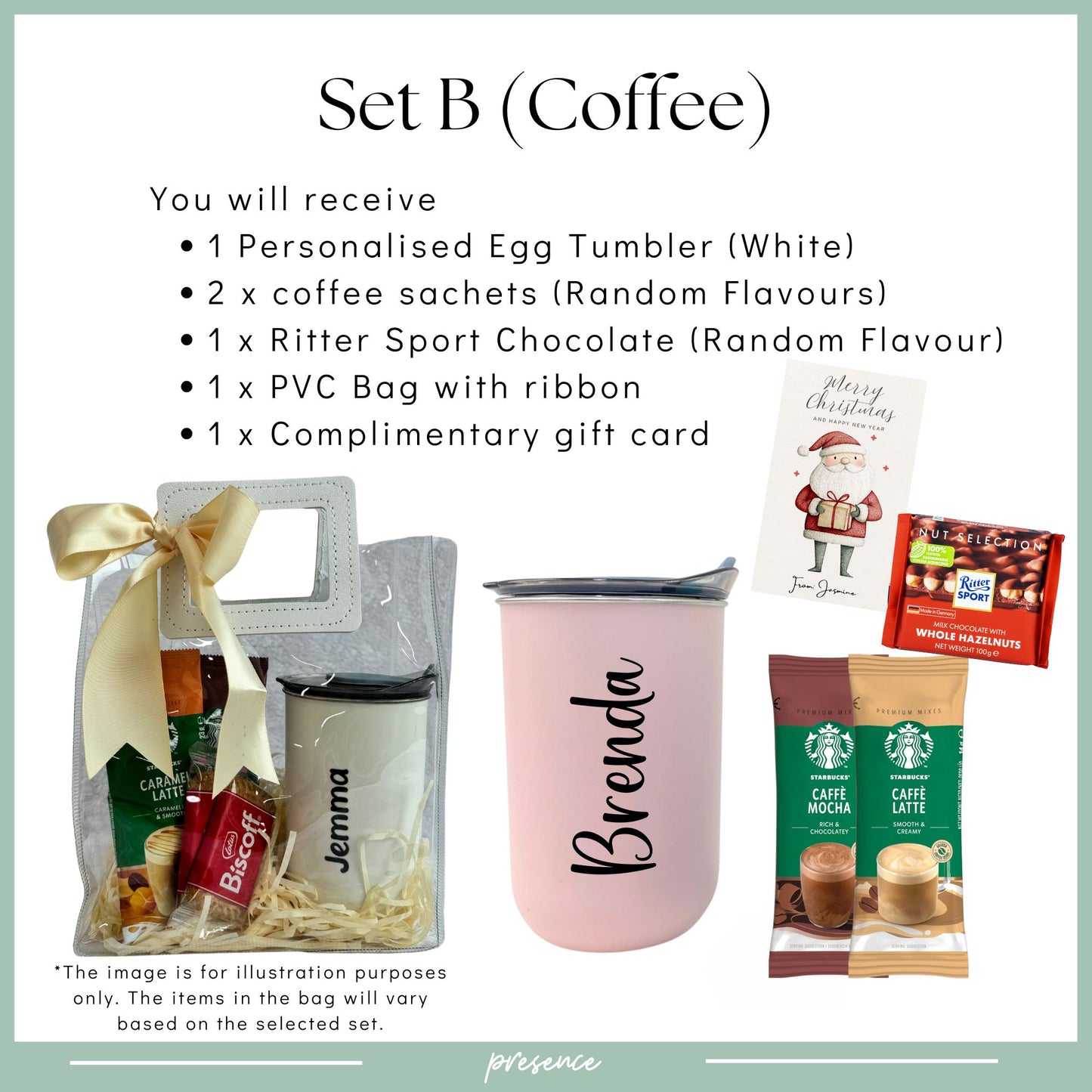 Personalised Tumbler Gift Set with Treats