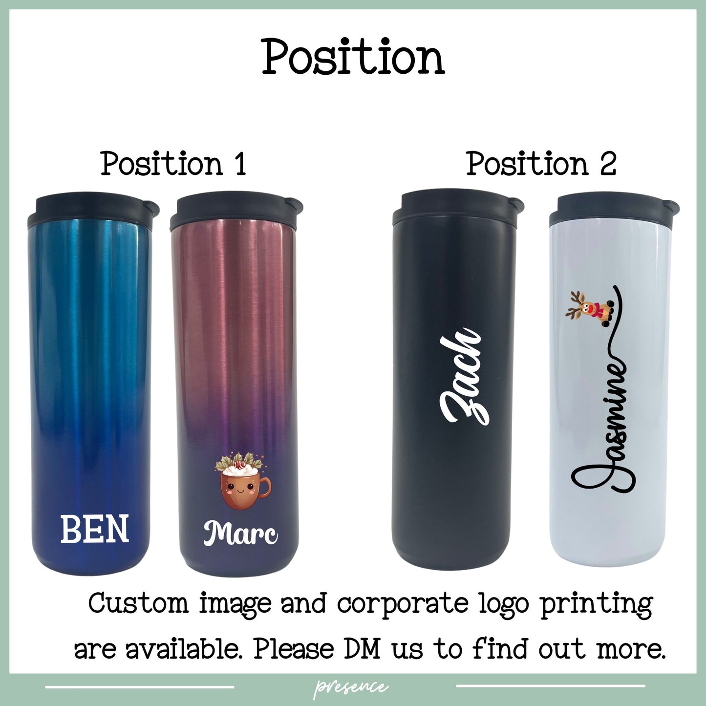 Personalised Christmas Insulated Coffee Tumbler