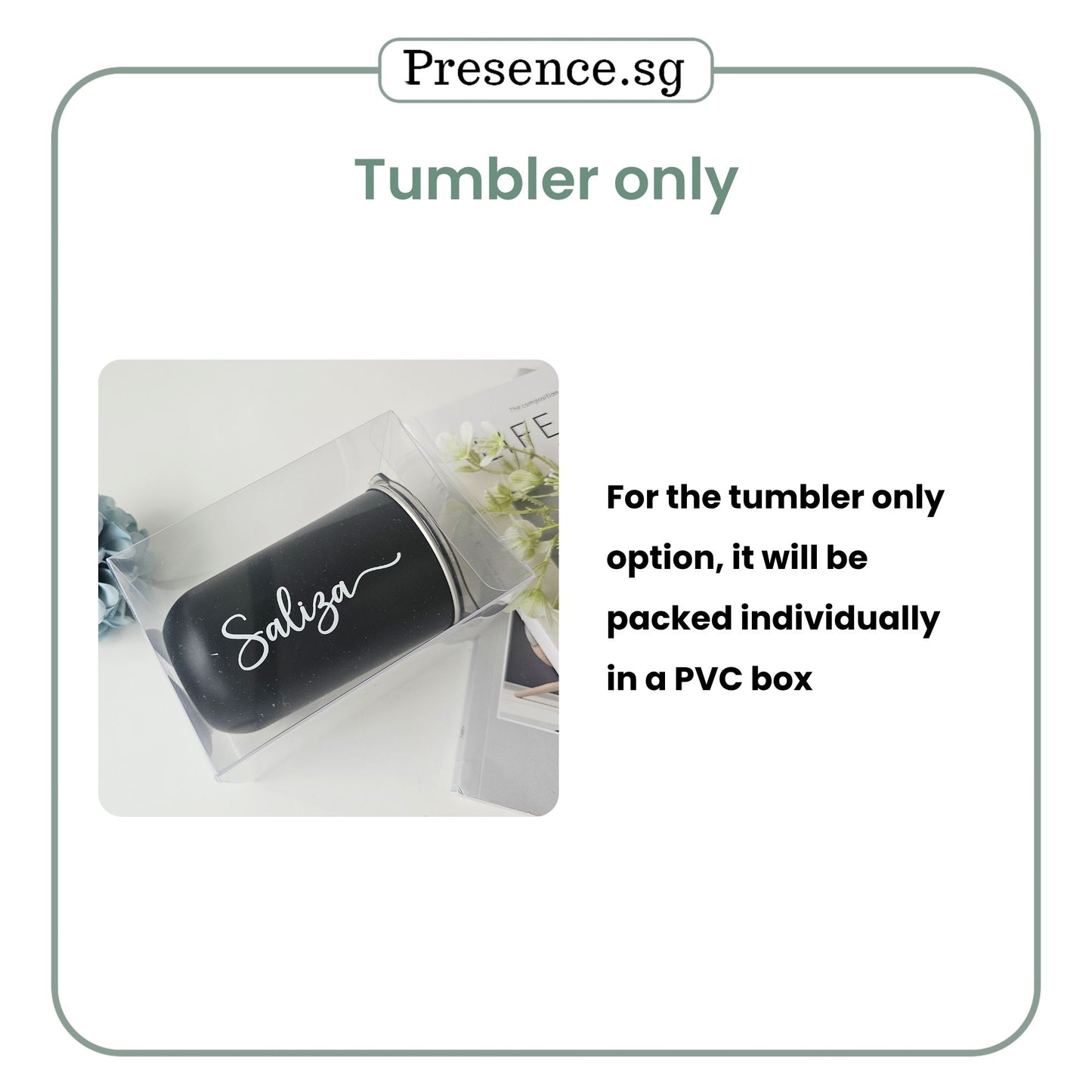 Personalised Christmas Egg Tumbler Gift Set (Dual Side Printing)