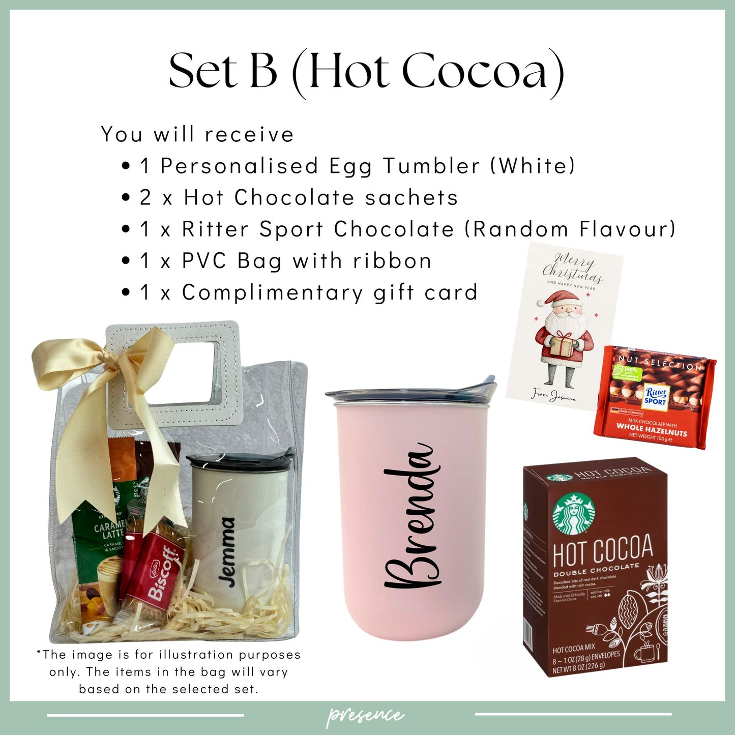 Personalised Tumbler Gift Set with Treats