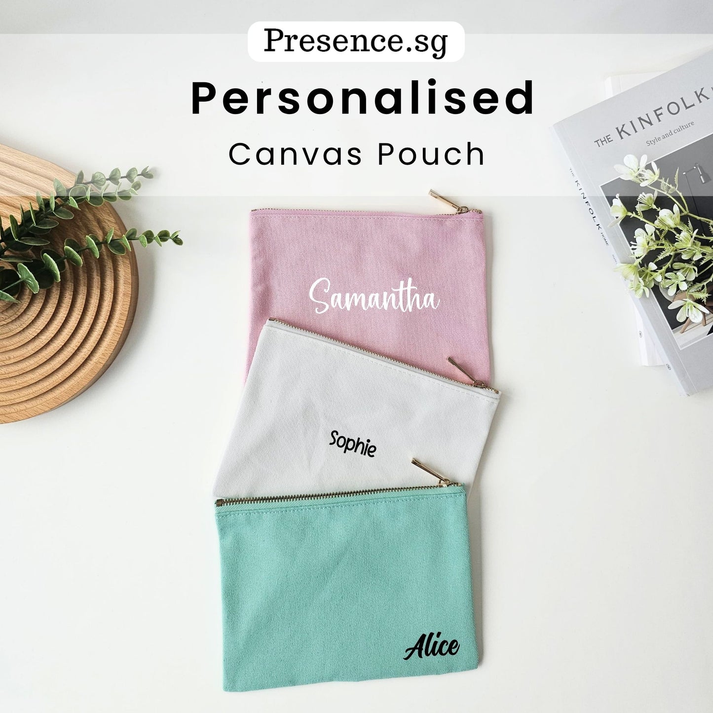 Personalized Canvas Pouch