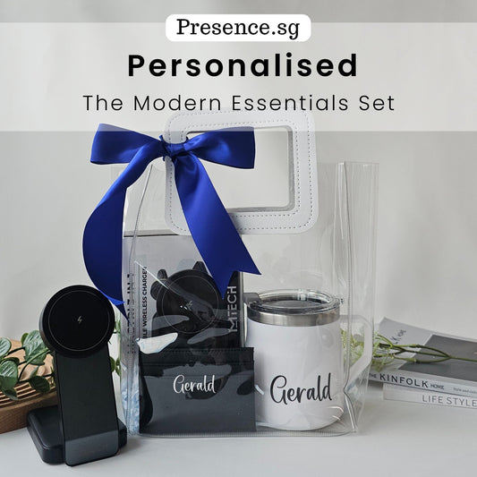 Father’s Day Gift for Him The Modern Essentials Set | Personalised Mug + 3-in-1 Wireless Charger