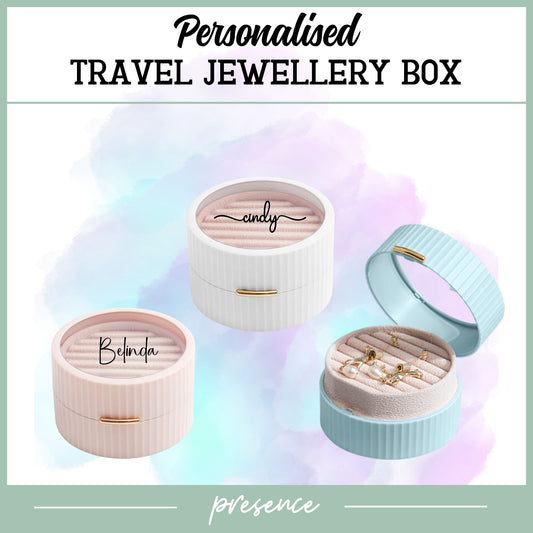 Personalised Travel Accessories Jewellery Box