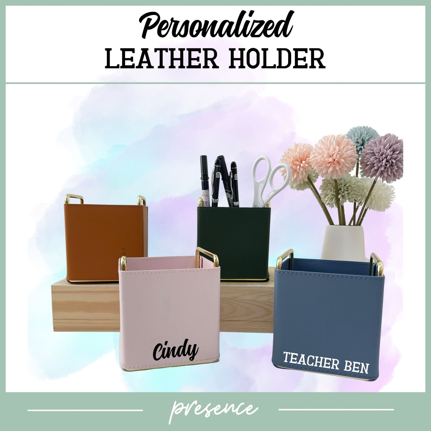 Personalized Leather Holder