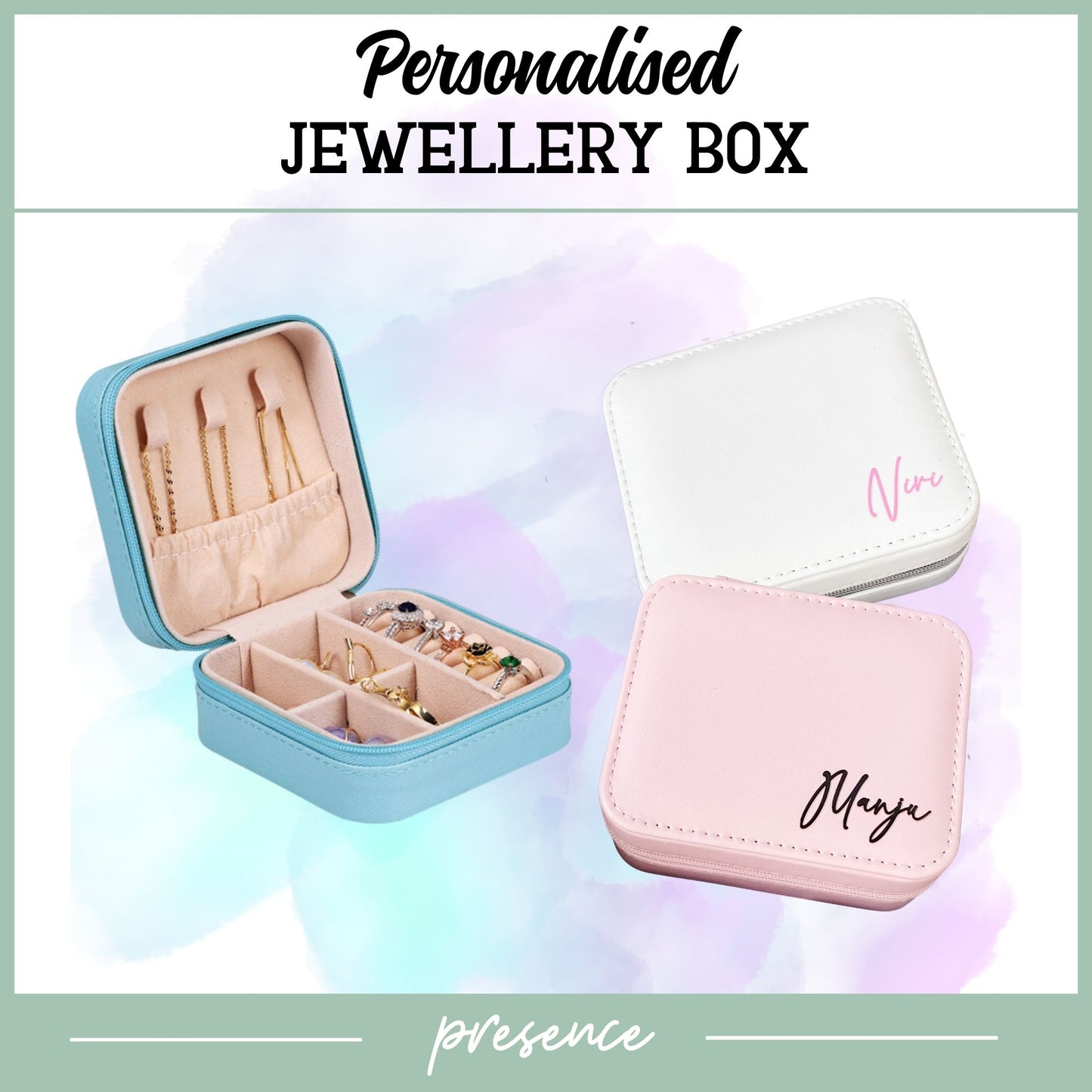 Personalised Travel Jewellery Box