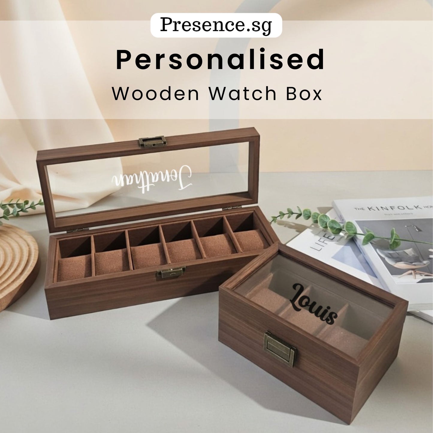 Personalised Wooden Watch Box