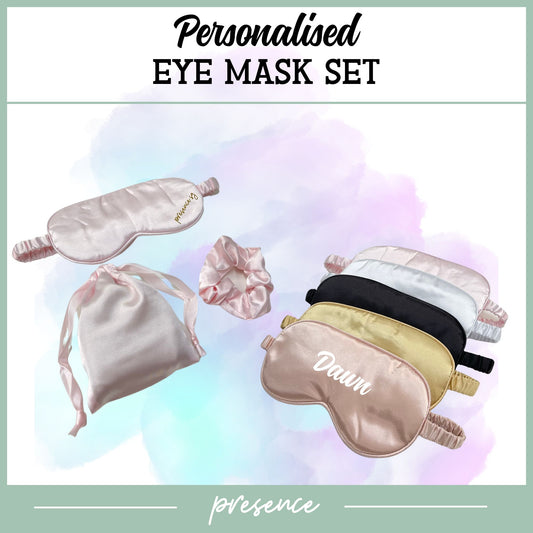 Personalised 3 Piece Eye Mask Set